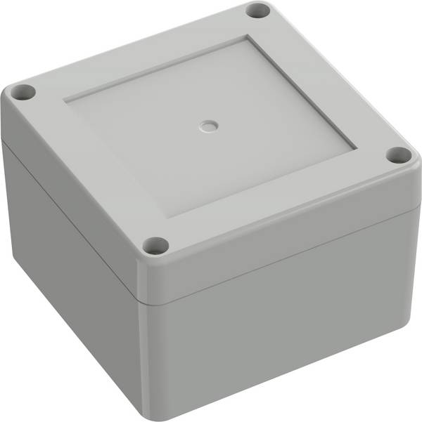 TRU COMPONENTS 6U07090906119 TC-13865072 Industrie-Gehäuse 90 x 90 x 60 Polycarbonat Lichtgrau 1 St.
