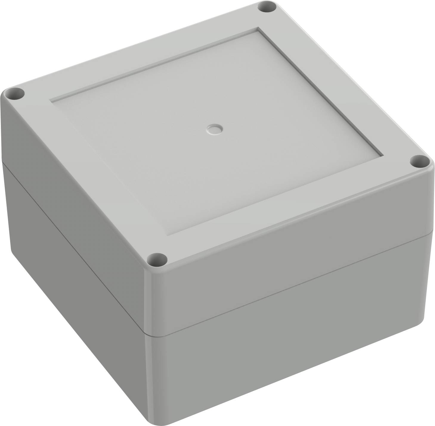 TRU COMPONENTS 6U07121208017 TC-13865112 Industrie-Gehäuse 119.9 x 119.9 x 75 ABS Lichtgrau 1 St.