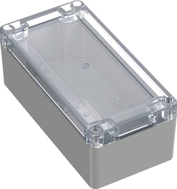 TRU COMPONENTS 6U07160806139 TC-13865140 Industrie-Gehäuse 160 x 80 x 60 Polycarbonat Lichtgrau, Transparent 1 St.