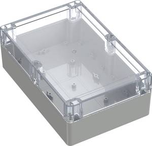 TRU COMPONENTS 6U07211408437 TC-13865164 Industrie-Gehäuse 209.7 x 139.8 x 75  ABS, Polycarbonat  Lichtgrau, Transparent 1 St.