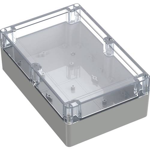 TRU COMPONENTS 6U07211408139 TC-13865172 Industrie-Gehäuse 209.7 x 139.8 x 75 Polycarbonat Lichtgrau, Transparent 1 St.