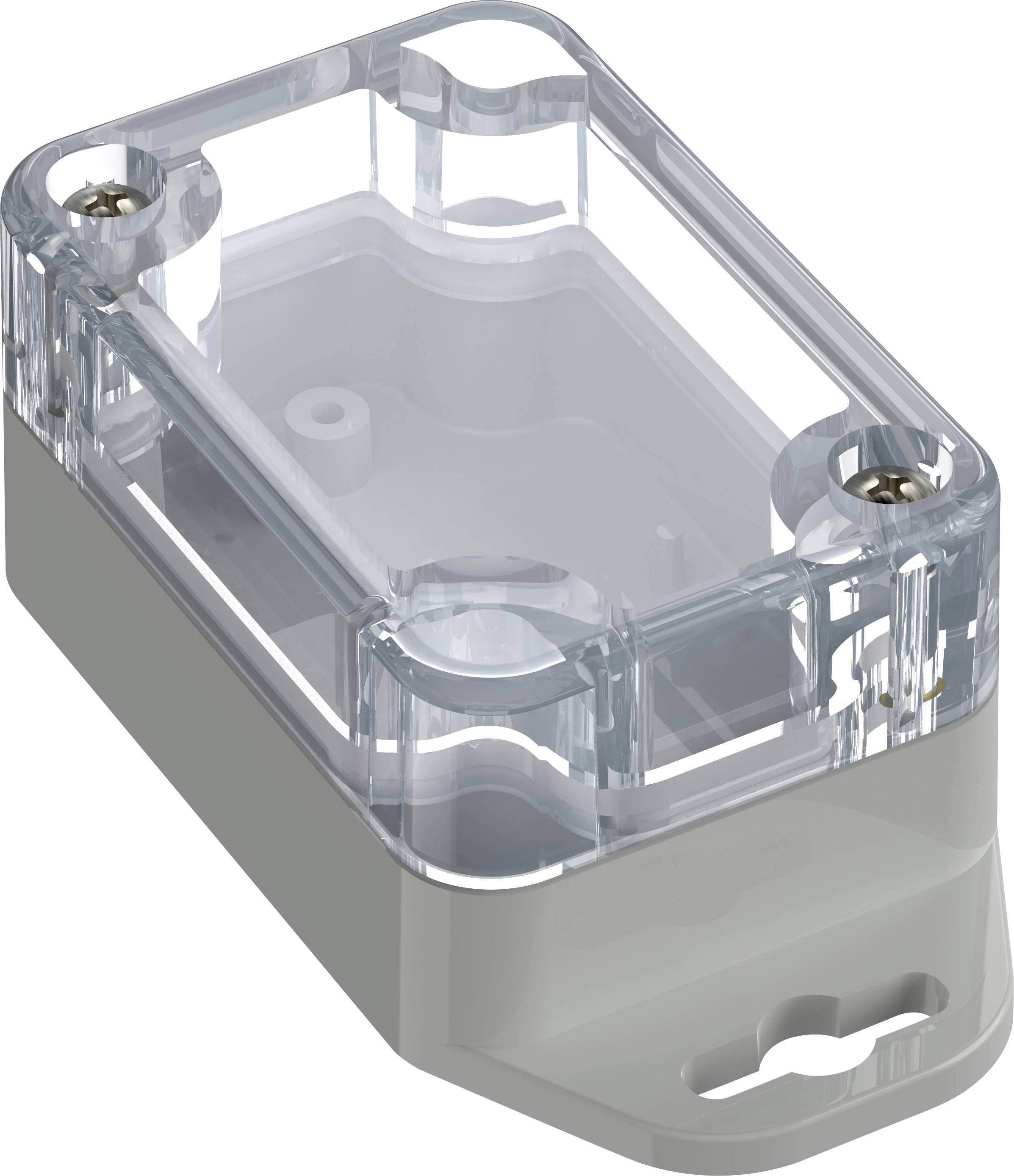 TRU COMPONENTS 6U07060403737 TC-13865204 Industrie-Gehäuse 87.8 x 40 x 30 ABS-PC Lichtgrau, Transparent 1 St.