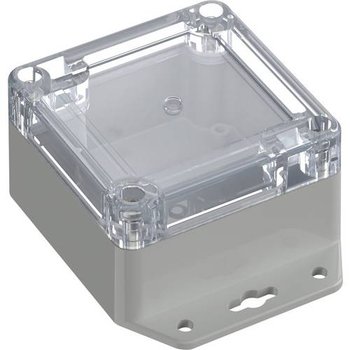 TRU COMPONENTS 6U07080805737 TC-13865220 Industrie-Gehäuse 106.5 x 76.5 x 45 ABS-PC Lichtgrau, Transparent 1 St.