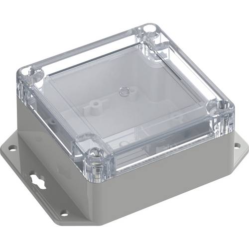 TRU COMPONENTS 6U07090905737 TC-13865236 Industrie-Gehäuse 121.5 x 90 x 45 ABS-PC Lichtgrau, Transparent 1 St.