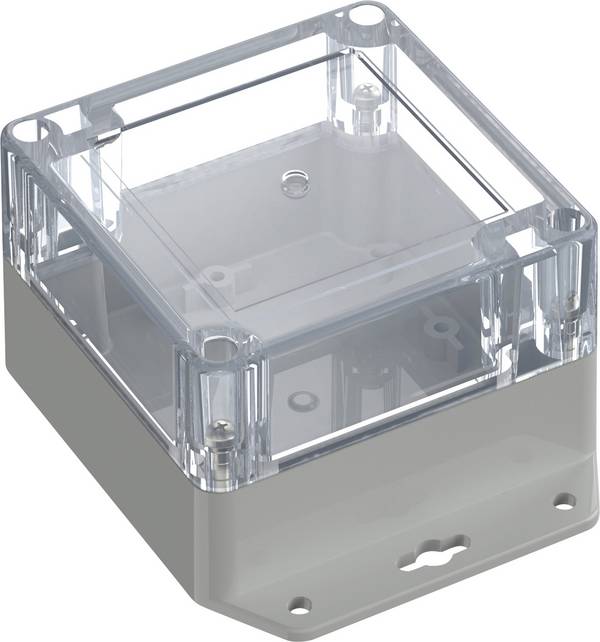 TRU COMPONENTS 6U07090906737 TC-13865252 Industrie-Gehäuse 121.5 x 91.5 x 60 ABS-PC Lichtgrau, Transparent 1 St.
