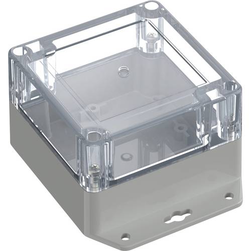 TRU COMPONENTS 6U07090906639 TC-13865260 Industrie-Gehäuse 121.5 x 91.5 x 60 Polycarbonat Lichtgrau, Transparent 1 St.