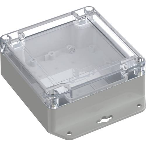 TRU COMPONENTS 6U07111105737 TC-13865268 Industrie-Gehäuse 136.5 x 106.5 x 45 ABS-PC Lichtgrau, Transparent 1 St.