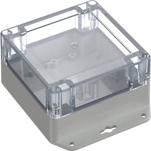 TRU COMPONENTS 6U07111106639 TC-13865292 Industrie-Gehäuse 136.5 x 106.5 x 60.1 Polycarbonat Lichtgrau, Transparent 1 St...