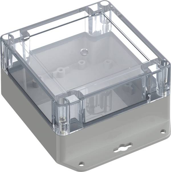 TRU COMPONENTS 6U07111106639 TC-13865292 Industrie-Gehäuse 136.5 x 106.5 x 60.1 Polycarbonat Lichtgrau, Transparent 1 St.
