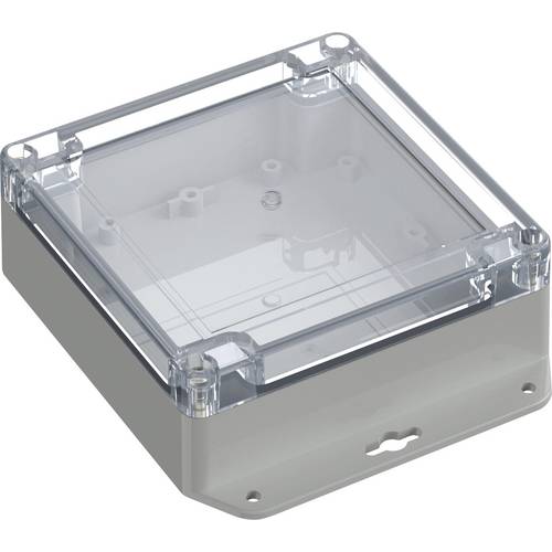 TRU COMPONENTS 6U07121205639 TC-13865308 Industrie-Gehäuse 151.4 x 121.4 x 45 Polycarbonat Lichtgrau, Transparent 1 St.