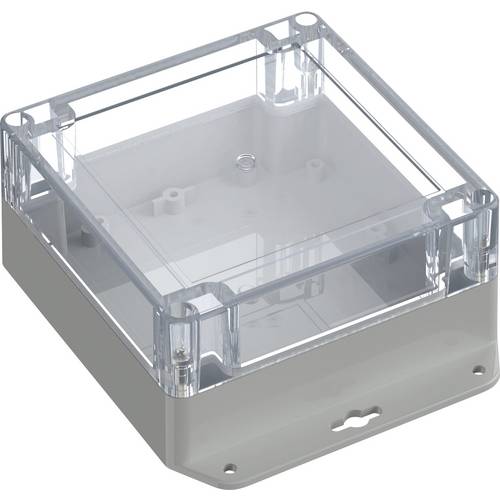 TRU COMPONENTS 6U07121206737 TC-13865316 Industrie-Gehäuse 151.4 x 121.4 x 60 ABS-PC Lichtgrau, Transparent 1 St.