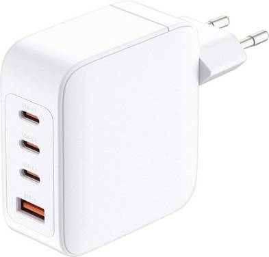 D-Link DCP-101/E USB Ladegerät 100 W USB-A Buchse, USB-C® Buchse (Power Delivery) USB PD 3.0, Quick Charge 4.0 Weiß Steckdose USB Power Delivery (USB-PD), GaN
