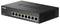 Ein schwarzer Netzwerk-Switch mit acht Ethernet-Ports und LED-Anzeigen auf der Vorderseite, mit der Marke 'D-Link' versehen.
