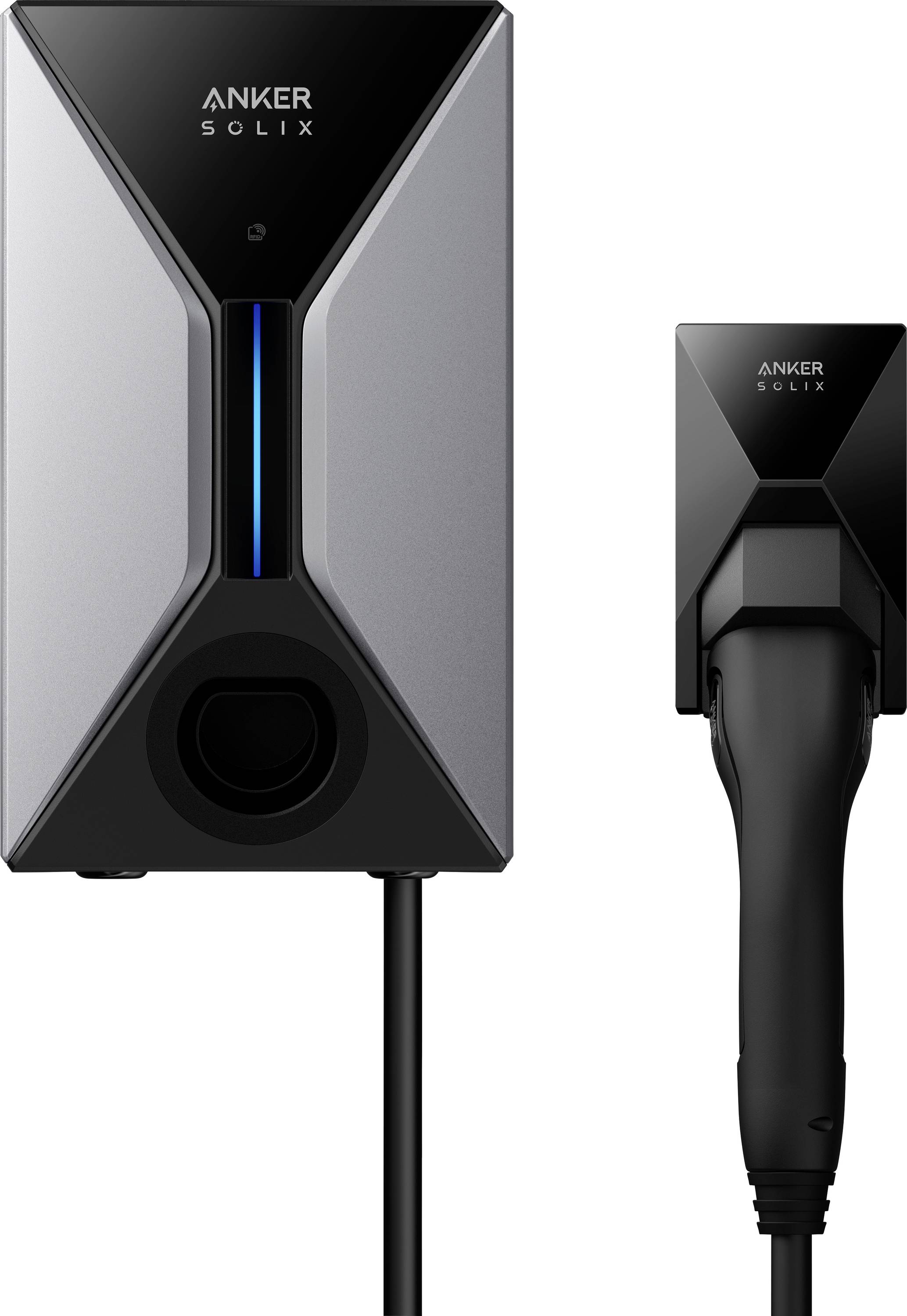 Anker Anker SOLIX V1 Smart EV Charger 22KW CAB Wallbox Typ 2 32 A 22 kW App, RFID