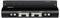 Ein schwarzer TRENDnet 2-Port VGA KVM-Switch mit Audiounterstützung, ausgestattet mit zwei VGA-Anschlüssen und Audioklinkenbuchsen, gekennzeichnet für PC 1 und PC 2.