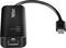 Schwarzer TRENDnet USB-C zu Ethernet-Adapter mit beschrifteten Geschwindigkeitsanzeigen: PWR, 100/1000M, 2.5G.