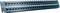 Netzwerk-Patchpanel mit 48 Ethernet-Ports, in zwei Reihen angeordnet, mit der Beschriftung 'TRENDnet TC-P48C6' oben links.