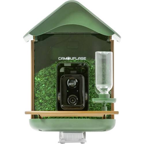 Thumbnail - Camouflage Wildkamera 2 Megapixel mit Futterspender, WLAN, Zeitrafferfunktion, inkl. Solarladegerät mit Li-Ion-Akku Camo...