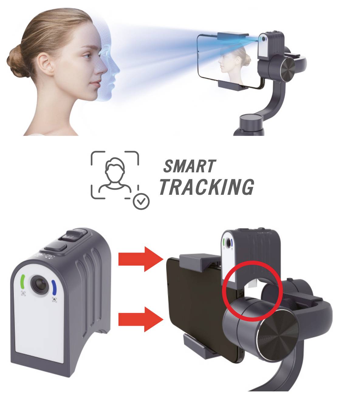 GoXtreme GX4 Schwebestativ Schwarz Belastbar bis 280 g-2