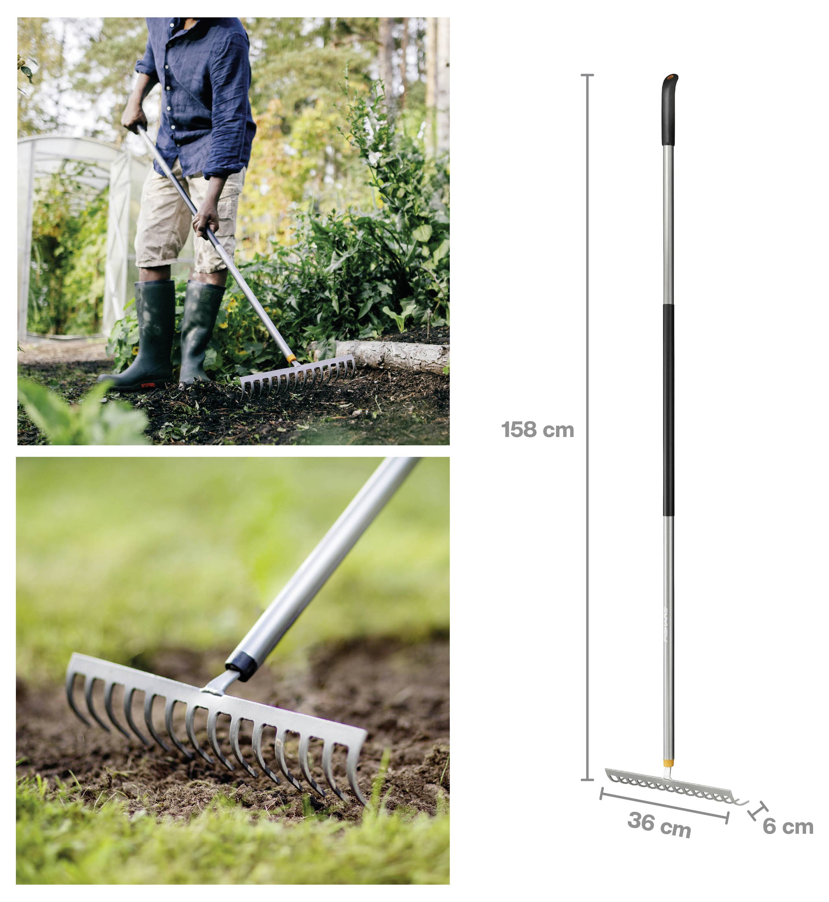 Fiskars 1077113 Rechen Arbeitsbreite 36 cm-1