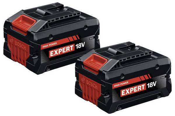 Bosch Professional 1600A0373D 2x EXBA18V-80 Werkzeug-Akku  18 V 8.0 Ah