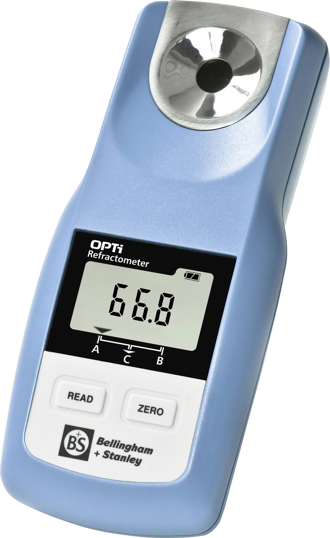 Bellingham + Stanley OPTi-M digitales Handrefraktometer Digitales Handrefraktometer OPTi, Messbereich 0-95 Brix, mit 50 ...