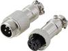TRU COMPONENTS TC-13895564 Rundsteckverbinder Stecker, Buchsenkontakt Gesamtpolzahl: 4 Serie (Rundsteckverbinder): GX12 1 Set