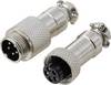 TRU COMPONENTS TC-13895568 Rundsteckverbinder Stecker, Buchsenkontakt Gesamtpolzahl: 5 Serie (Rundsteckverbinder): GX12 1 Set