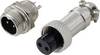 TRU COMPONENTS TC-13895576 Rundsteckverbinder Stecker, Buchsenkontakt Gesamtpolzahl: 2 Serie (Rundsteckverbinder): GX12 1 Set