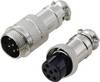 TRU COMPONENTS TC-13895612 Rundsteckverbinder Stecker, Buchsenkontakt Gesamtpolzahl: 6 Serie (Rundsteckverbinder): GX16 1 Set