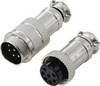 TRU COMPONENTS TC-13895616 Rundsteckverbinder Stecker, Buchsenkontakt Gesamtpolzahl: 7 Serie (Rundsteckverbinder): GX16 1 Set