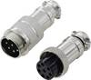 TRU COMPONENTS TC-13895620 Rundsteckverbinder Stecker, Buchsenkontakt Gesamtpolzahl: 8 Serie (Rundsteckverbinder): GX16 1 Set