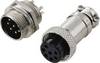 TRU COMPONENTS TC-13895652 Rundsteckverbinder Stecker, Buchsenkontakt Gesamtpolzahl: 7 Serie (Rundsteckverbinder): GX16 1 Set