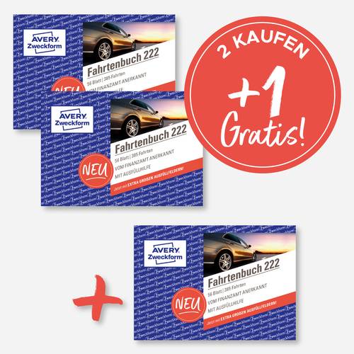Thumbnail - Avery-Zweckform 222-3P Fahrtenbuch 3 St.