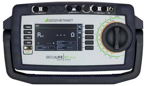 Gossen Metrawatt SECULIFE ST BASE25 Gerätetester kalibriert (DAkkS-akkreditiertes Labor) VDE-Norm 0751, 0701-0702, 0544