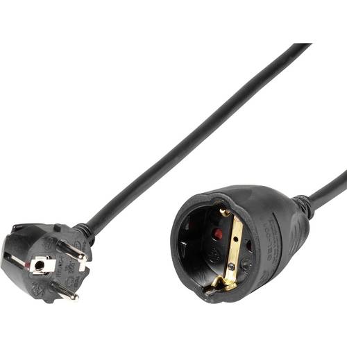 Vivanco VVELEXTSCHMF1000K Strom Verlängerungskabel Schwarz 10 m