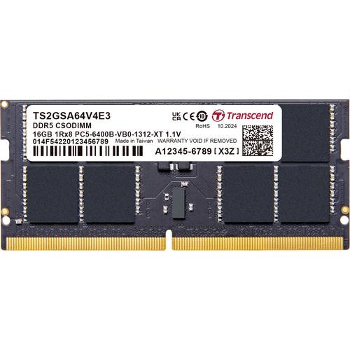 Transcend PC-Arbeitsspeicher Modul DDR5 GB 6400 MHz CSODIMM CL52 TS2GSA64V4E3