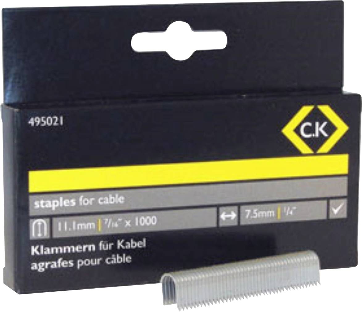 C.K 495021 Tackerklammern 1 St. Abmessungen (L x B) 10 mm x 7.5 mm