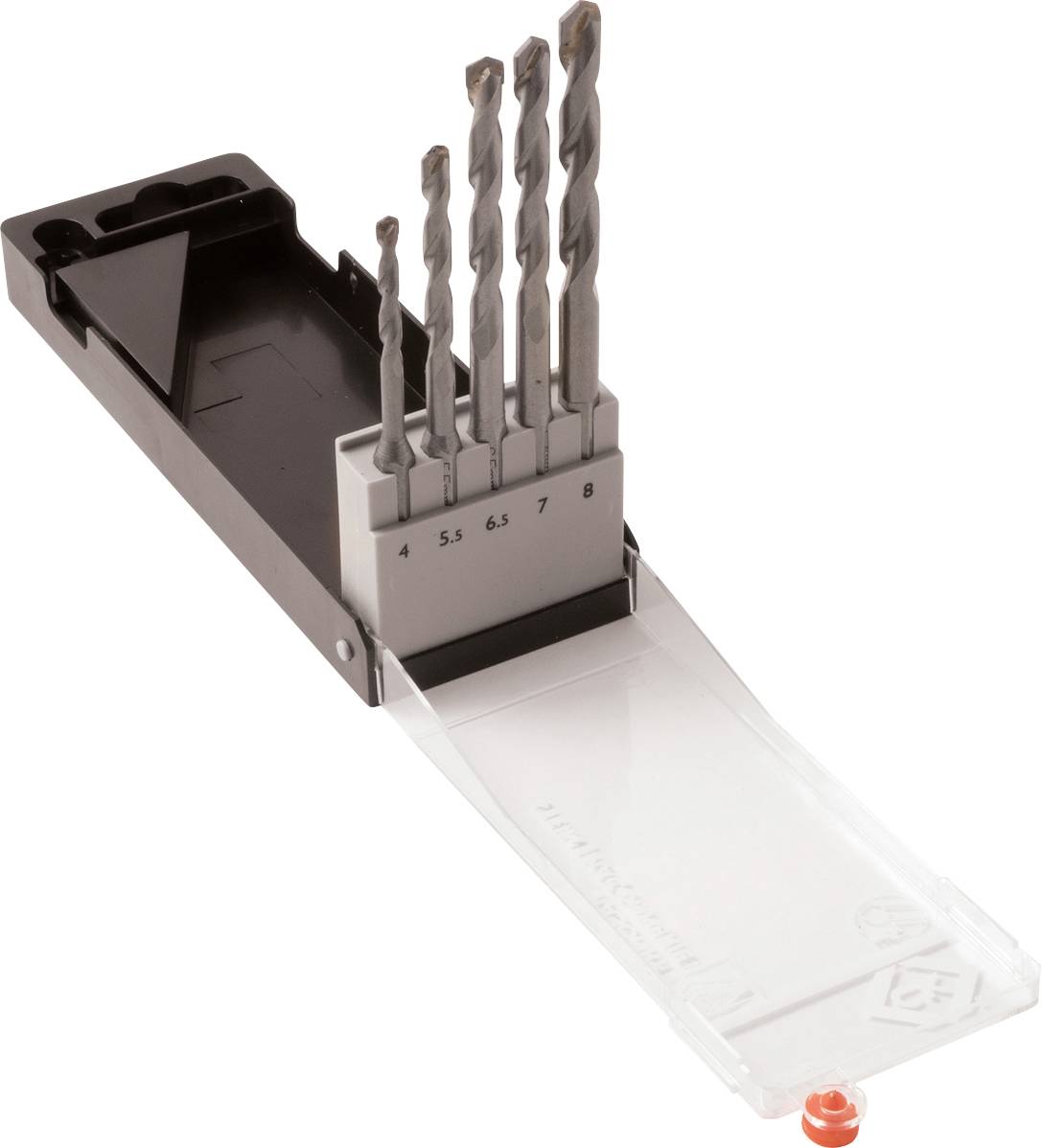 C.K T3111A Stahl Bohrer-Set 4 mm, 5.5 mm, 6.5 mm, 7 mm, 8 mm SDS-Plus 5 St.