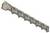 Ein Nahaufnahmefoto eines Metallbohrers mit einer Spiralnut und einer scharfen Spitze, der zum Bohren in harte Materialien verwendet wird.