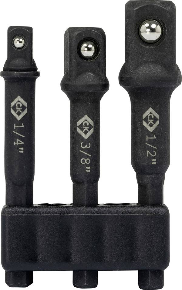 C.K  Steckschlüssel-Adapter-Set zöllig 1/2", 3/8", 1/4"  T4571