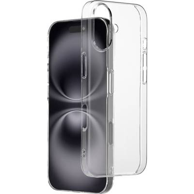 Ein Smartphone mit transparenter Hülle, die es von vorne präsentiert und seine Design-Linien und Konturen hervorhebt.