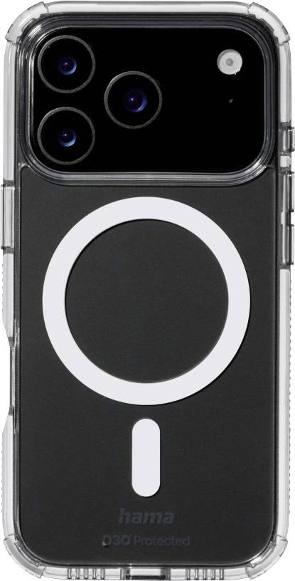 hama 00232394 Handyhülle Extreme Protect für iPhone 17 Pro, magnetisch, durchsichtig