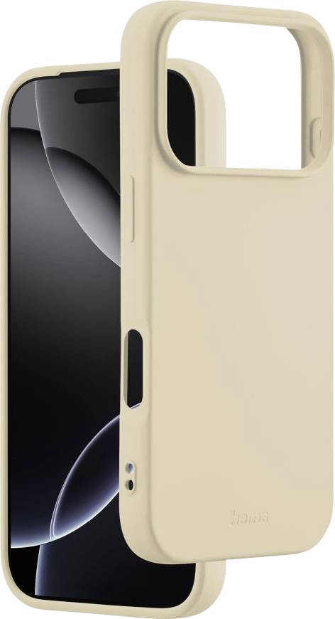 hama 00232401 Handyhülle Fantastic Feel für Apple iPhone 17 Pro, Beige