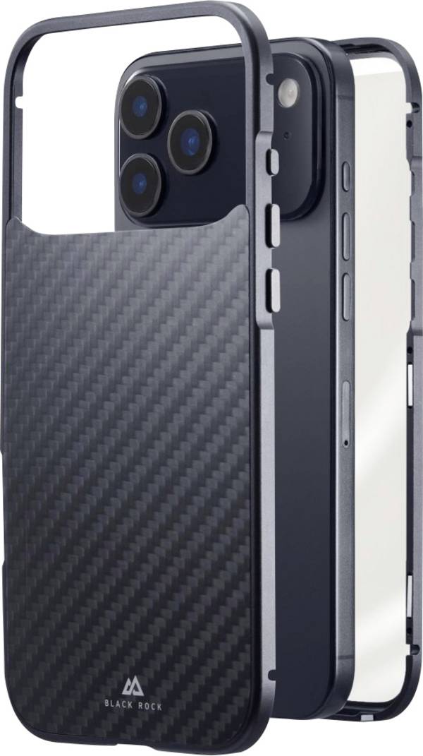 Black Rock 360° Glass Cover Apple iPhone 17 Pro Max Grau Induktives Laden 00080472