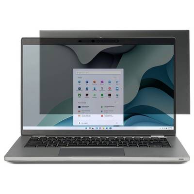 Ein Laptop, der einen Windows-Betriebssystembildschirm mit geöffnetem Startmenü zeigt, in dem verschiedene Anwendungen und eine Suchleiste auf einem sauberen Desktop zu sehen sind.