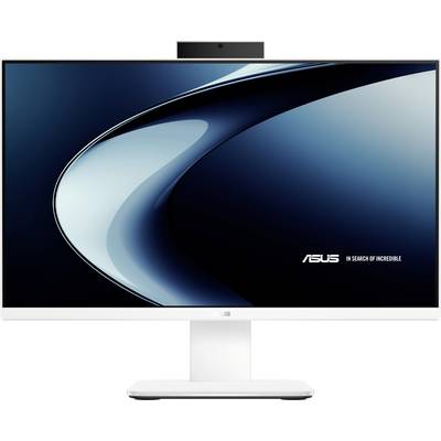 Ein Computermonitor, der das ASUS-Markenlogo auf einem schlanken, modernen Bildschirm mit einem klaren, minimalistischen Ständerdesign zeigt.