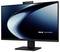 Ein schlanker schwarzer ASUS-Computermonitor mit einer dynamischen blauen Kurve auf dem Bildschirm und dem Text ‚ASUS Auf der Suche nach dem Unglaublichen' auf der rechten Seite.