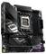 Eine Computermotherboard mit einem AMD Ryzen-Sockel, PCI-Steckplätzen, RAM-Steckplätzen und verschiedenen Anschlüssen, Marke 'Gigabyte Aorus Elite WiFi' Modell.