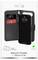 Puro Wallet-Schutzhülle für iPhone 17 Air geöffnet, mit Kartenfächern und Telefonansicht. Ausgestattet mit Standfunktion und verpackt in umweltfreundlicher, plastikfreier Verpackung.